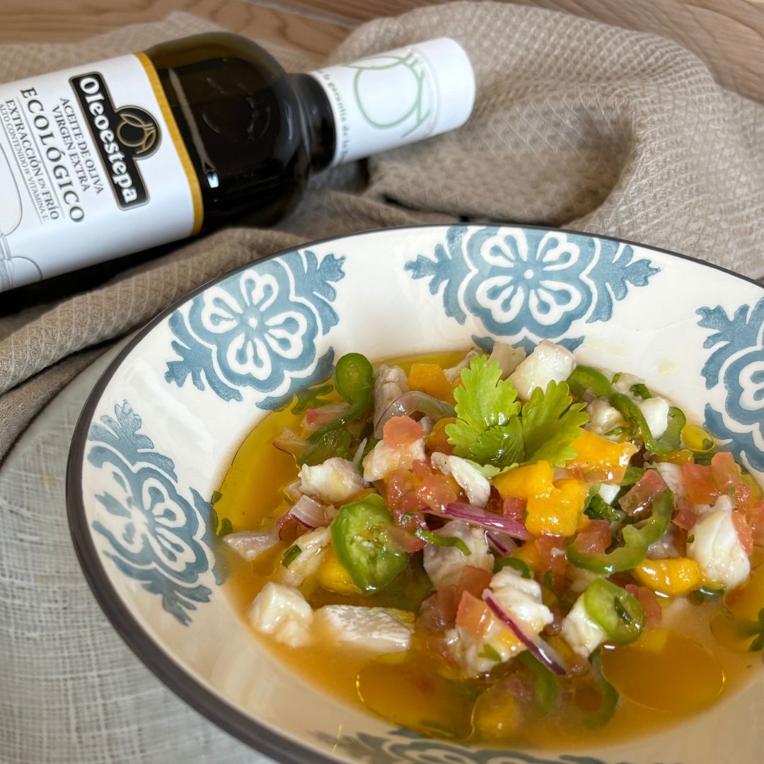 Ceviche de Dorada y Mango con AOVE