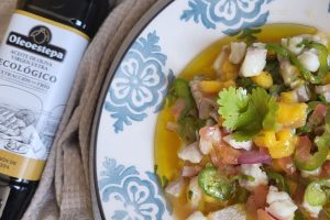 Ceviche de Dorada y Mango con AOVE