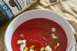 Salmorejo de remolacha con AOVE